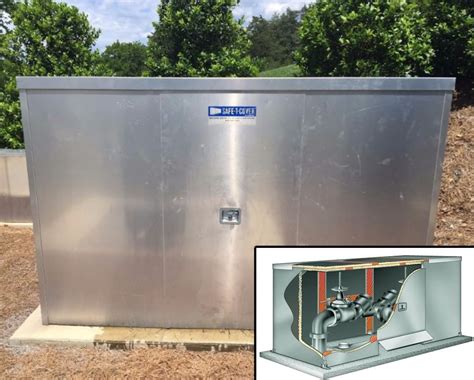 metal backflow enclosures|heated enclosures for backflow preventer.